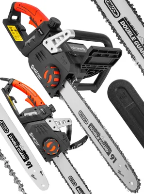 Zdjęcie produktu dla Elektryczna piła łańcuchowa do gałęzi drewna, 3550W, ostrze 40 cm, automatyczne smarowanie łańcucha, hamulec bezpieczeństwa