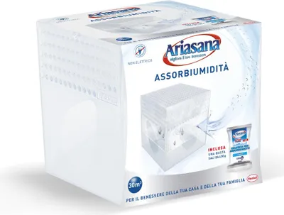 Obrázok produktu pre Ariasana 263667, pohlcovač vlhkosti (náplň), Tabletka, pohlcovač vlhkosti, Biela, Suterén, Kúpeľňa, Spálne, 10 m²