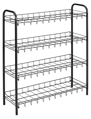 Immagine prodotto di Scarpiera Metaltex nera - 4 livelli per 12 paia di scarpe