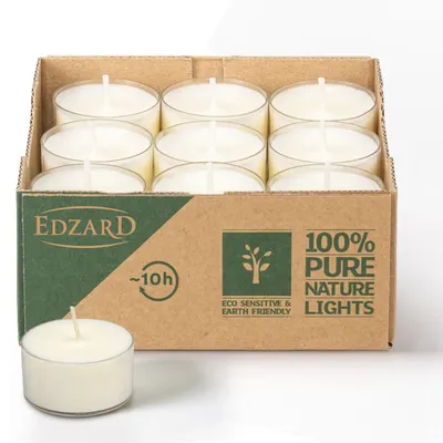 Produktbild von EDZARD 18 Teelichter Natural, Raps, eco-friendly