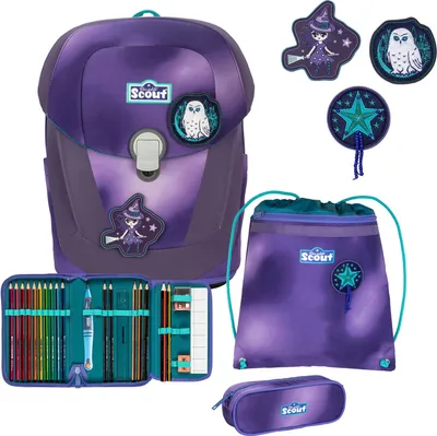 Produktbild von Scout Exklusiv Sunny II Superflash Purple Magic Schulranzen