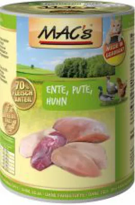 Produktbild von Macs Cat Ente-Pute-Huhn  400gD