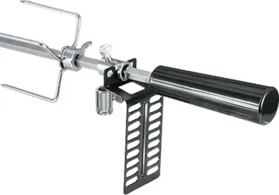 Produktbild von Rotisserie Drehspieß - Motorisierter Spieß - 106 cm - Batteriebetrieben - 2 Fleischgabeln - Schwarz