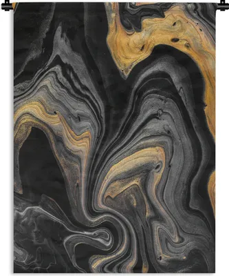Produktbild von MuchoWow® Wandteppich Wandbehang Marmor - Acryl - Gold - Luxus - Abstrakt 120x160 cm Tapisserie Dekoration Wandtuch - Wohnzimmer - Moderne