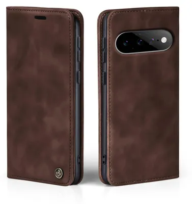 Produktbild von Handy Hülle für Google Pixel 11 Pro XL Klapphülle Bookcase Flip Cover Handy Tasche Etui Farbe: Dunkelbraun