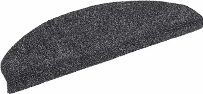Zdjęcie produktu dla vidaXL Maty pod stopnie samoprzylepne 30 szt. 65x21x4 cm ciemnoszare półokrągłe duże