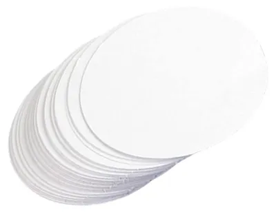 Productafbeelding van Knopenbadge-set - Leeg papier voor zelfgemaakte knopenbadges - Ronde kaartjes voor knutselwerk - Wit - 58 mm - 100 stuks