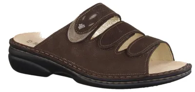 Produktbild von Finn Comfort Kos, Damen, Pantolette, Espresso/Oxide, bequem, Leder, - Marken Finn Comfort, Braun, leder (streetnubuk/velour)