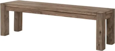 Immagine prodotto di MASSIVMOEBEL24 | NATURE GREY #130 Panca in legno di sheesham - oliato / grigio 140x35x45