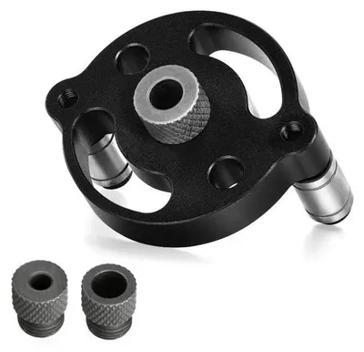 Produktbild von Holzbearbeitungs-Taschenloch-Lehre, 6/8/10 mm, selbstzentrierende vertikale Bohrlehre, Bohrführung, Lochstanze, Holzbearbeitungswerkzeug, 1 Stück