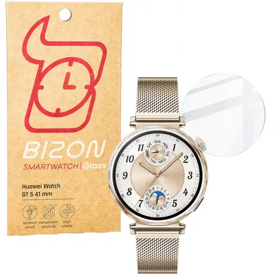 Produktbild von Gehärtetes Glas für Huawei Watch GT 5 41 mm, Bizon Glass Watch Clear, Transparent