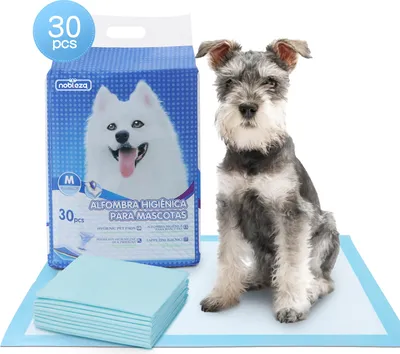 Produktbild von Nobleza -30 x Ultra saugfähige Hunde Trainingsunterlagen Welpenunterlage Welpen Toilettenmatte, 60*60cm, Packung mit 30 Stück