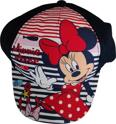 Immagine prodotto di Disney Minnie Mouse ancora berretto berretto base cappello da sole a righe blu navy, taglia 50