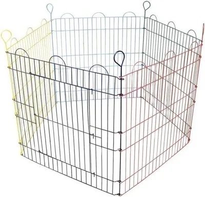 Zdjęcie produktu dla Zajmująca niewiele miejsca klatka dla królików o wymiarach 90 x 90 x 60 cm, przeznaczona dla gryzoni