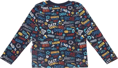 Produktbild von Jungen-T-Shirt langärmlig London  - Navy - 104