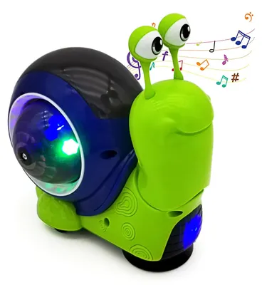 Produktbild von OKWISH Musikspielzeuge, Musikalische Kriechschnecke Spielzeug für Babys, Lernspielzeug, Laufspielzeug, Kleinkindspiel, Entwicklungsfördernd, Kinderzimmer Geschenkidee, Grün