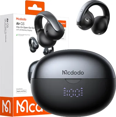 Image de Mcdodo Écouteurs sans fil Bluetooth 5.4 avec microphone et étui Clip