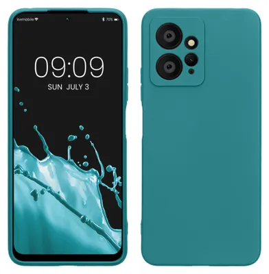 Produktbild von kwmobile Handyhülle für Xiaomi Redmi Note 12 (4G) Hülle - weiches Handy Silikon Case - Schutzhülle Cover - Petrol matt