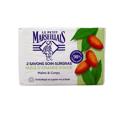 Produktbild von Le Petit Marseillais Seife mit Mandelöl 2x100g – Verwöhnung aus Frankreich