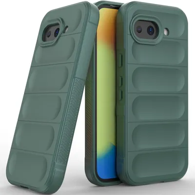 Image de Étui pour Google Pixel 10A : étui de protection souple en TPU et silicone, résistant aux chocs, vert