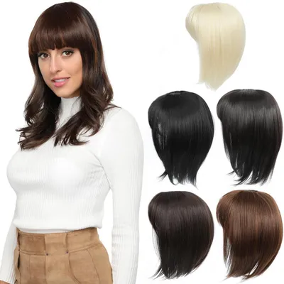 Obrázek produktu pro Doplňkový vlasový pramen pro ženy, syntetický, 30 cm, blond, s copánkem