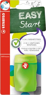 Produktbild von Ergonomischer Dosen-Spitzer für Rechtshänder - STABILO EASYsharpener - 3 in 1 - grün