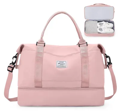 Image de Sac de voyage pour femmes, dimensions 45x36x20 cm, avec compartiment à chaussures
