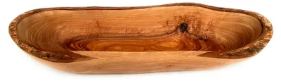 Produktbild von Brotschale rustikal aus Olivenholz - ca. 30cm