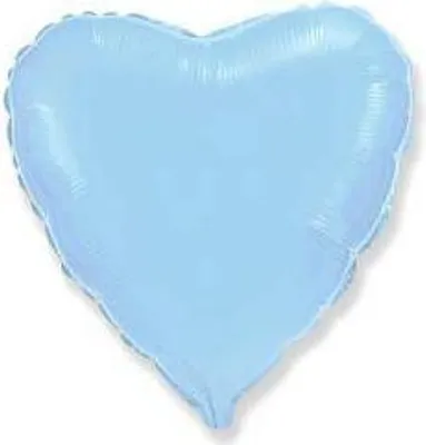 Zdjęcie produktu dla Balon foliowy Serce, Niebieskie, 45cm, Flexmetal