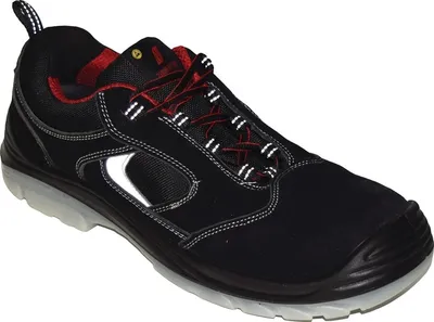 Zdjęcie produktu dla Obuwie ochronne EASY STEP Gr.40 czarne S1P SRC ESD EN20345 skóra NITRAS