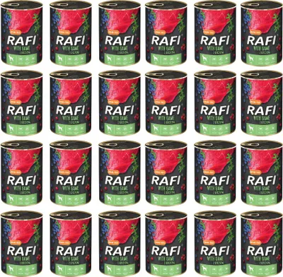Produktbild von Dolina Noteci Rafi - getreidefreies Nassfutter für ausgewachsene Hunde aller Rassen mit Wildfleisch 400g