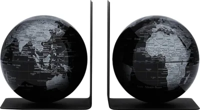 Zdjęcie produktu dla TROIKA BOOKGLOBE, Globus polityczny, Klasyka, Pamiątka, Biurko, Stół, Metal, Plastik, Metal, Czarny