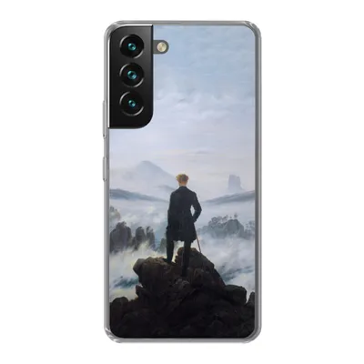 Produktbild von MuchoWow® Handyhülle Schutzhülle Hülle für Samsung Galaxy S22 Der Wanderer über dem Nebelmeer - Caspar David Friedrich - Kunstwerk Silikon Softcase Handy Hülle - Mobiltelefonhülle