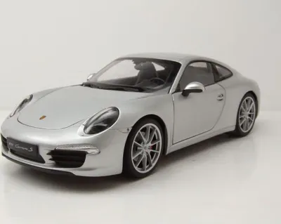 Produktbild von Welly 18047S Porsche 911 (991) Carrera S 2012 silber 1:18