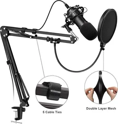 Image de Bras de microphone sans fil, supports de microphone réglables