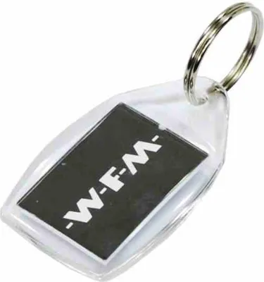 Produktbild von Wfm Schlüsselanhänger Weiss Und Schwarz
