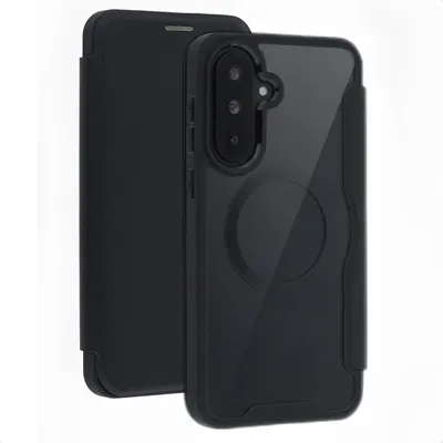 Productafbeelding van imoshion Transparante Bookcase met MagSafe voor de Samsung Galaxy A37 (5G) - Zwart