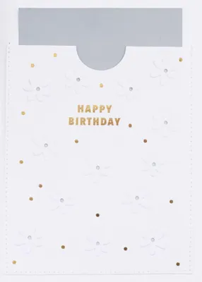 Produktbild von Räder Karte Blütenprägung Happy Birthday