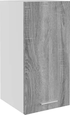 A single cabinet door with a wood grain texture and a white side panel.