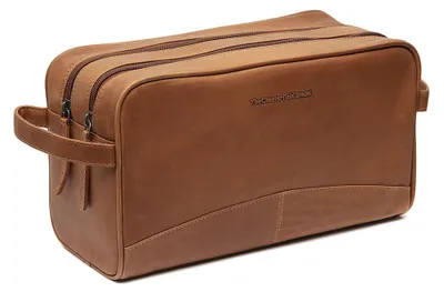 Productafbeelding van The Chesterfield Brand toilettas Stefan Toilet Bag Cognac bruine