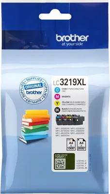 Produktbild von Brother - Tintenpatrone LC-3219XL schwarz + 3 Farben | 4 Stück