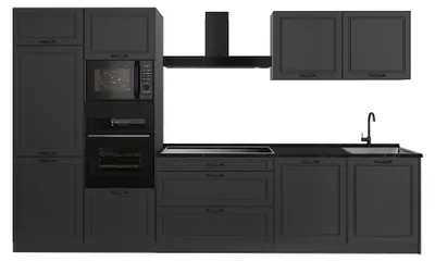 Imagen del producto de Mueble de cocina Vicco R-Line Antracita casa de campo/Antracita 340 cm encimera Antracita, Model 68042