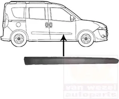 Immagine prodotto di VAN WEZEL Modanatura per porta anteriore destra Modanatura per FIAT DOBLO Furgone/Station wagon (263) 1638424