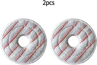 Obrázok produktu pre 2x náhradné mopové podložky Spin & Clean – červené náhradné kefy Spin & Clean