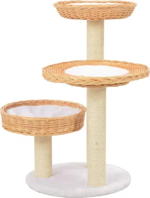 Obrázek produktu pro vidaXL Strom na škrábání pro kočky Sisal Přírodní vrbové dřevo