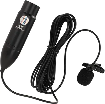 Lavalier-Mikrofon 48V Phantom Power Omni Directional Noise Reduction 3 Pin XLR Mono Ansteckmikrofon für die Aufnahme Interview