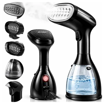 Produktbild von Dampfglätter Dampfstoß in praktischer Reisegröße HDS5000W bis 32g/min tragbare Steamer 280ml 1500W Reisebügeleisen entfernt Hundehaare
