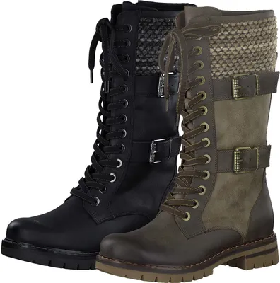 Produktbild von MARCO TOZZI Damen Stiefel Schnürstiefel Reißverschluss 2-26296-27, Größe:36 EU, Farbe:Schwarz