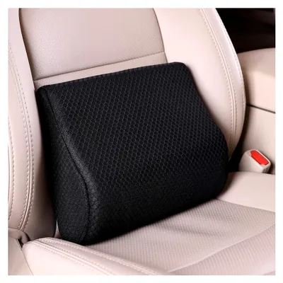 Produktbild von Lendenkissen für das Auto, Memory-Schaum Lordosenstütze, Ergonomisches Rückenkissen für Autositze, Bürostühle und Rollstühle (Schwarz)