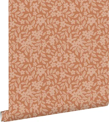 Zdjęcie produktu dla ESTAhome Tapeta kwiaty terakota 50 x 900 cm